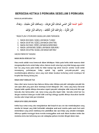 5 perkara sebelum 5 perkara. Rebut 5 Perkara Sebelum 5 Perkara