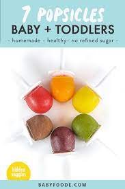 Healthy diy popsicles for hot summer days. 7 Healthy Popsicles For Babies Toddlers Hideen Veggies Baby Foode