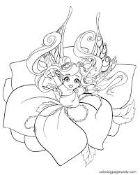 These alphabet coloring sheets will help little ones identify uppercase and lowercase versions of each letter. Beautiful Anime Fairy Coloring Pages Fairy Coloring Pages Coloring Pages For Kids And Adults