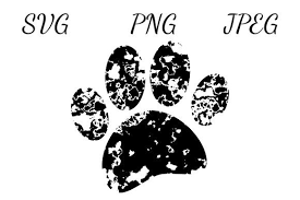 This is a free downloadable pattern svg file for creating a distressed appearance with fonts and images. Distressed Puppy Paw Print Graphic By Almdrs Creative Fabrica
