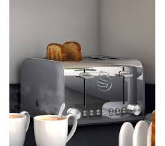 Swan Retro St19020grn 4 Slice Toaster Grey Kitchen Appliances Stylish Kitchen Retro Toaster