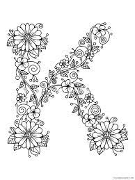 Each one is more intricate than the previous and is a. Letter K Coloring Pages Alphabet Educational Letter K Of 14 Printable 2020 133 Coloring4free Coloring4free Com