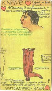 Austin Osman Spare Tarot Knave Of Hearts Cups Marseille Tarot Austin Osman Spare Tarot Cards Art