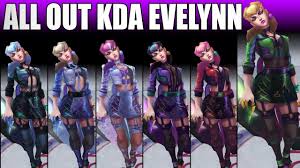 All Out Kda Evelynn Chroma Spotlight Jessica oyhenart, the artist behind the new evelynn splash art, revealed the process behind it on her artstation account, as well as some rejected concepts of the champion. all out kda evelynn chroma spotlight