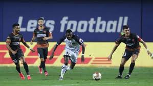 Fc goa despite having most of the ball and created more chances, they have failed to breach sc east bengal's backline. Nymm Toiojlywm