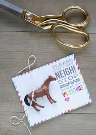 Items similar to girls horseprintable kids valentine cards. Don T Say Neigh Horse Valentines Horse Valentine Horse Valentine Box Valentines For Daughter