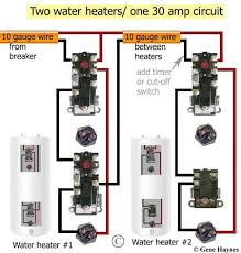 How To Install Two Water Heaters Water Heater Thermostat Solar Panel Installation Thermostat Wiring