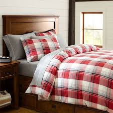 Does not include comforter or blanket. Red Gray Field House Plaid Teen Duvet Cover Sham Pottery Barn Teen