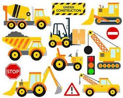 Transportation 2 Clipart Clip Art Construction Clipart Clip Etsy Clip Art Construction Vehicles Art Wall Kids