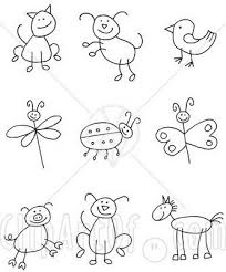 How To Draw Stick Animals Drawing For Kids Cool Drawings Stick Figures