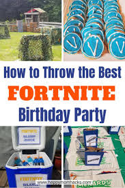 Best Fortnite Birthday Party Ideas Games Supplies Happy Mom Hacks Housewarming Party Games Backyard Birthday Parties Boy Birthday Party Themes