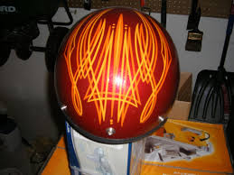 Nos Buco Helmet Pinstriped Airbrushed By Imperial House