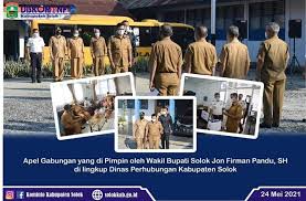 © copyright (c) 2016 tempo.co foto. Wakil Bupati Solok Pimpin Apel Gabungan Di Dinas Perhubungan