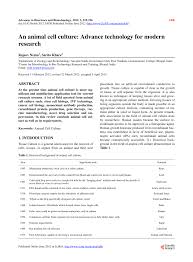 Check spelling or type a new query. Pdf An Animal Cell Culture Advance Technology For Modern Research