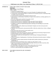 You will supervise account representatives to ensure customer supervise and support account managers and representatives to ensure client satisfaction. Public Relations Account Manager Resume Sample Velvet Jobs