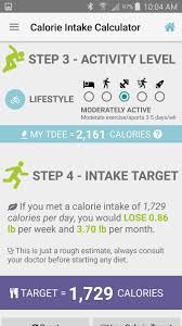 Of body fat a week you need to eat 500 fewer calories a day, which would mean eating 1,500 calories. Calories Intake Calculator For Android Apk Download