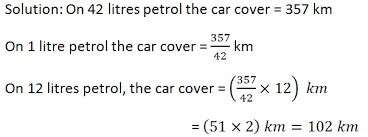 Plugging the values in the formula, we get. Rs Aggarwal Class 7 Math Ninth Chapter Unitary Method Exercise 9a Solution