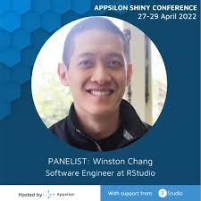 Joe Cheng and Winston Chang at the Appsilon Shiny Conference