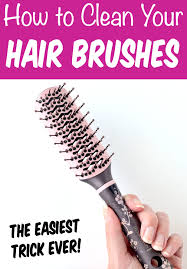 How To Clean Hair Brushes Easiest Trick Ever In 2020 Brush Cleaning Diy Hair Brush Easy Diy Beauty Products