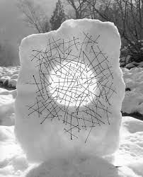 Andy Goldsworthy's Ice and Snow Ephemeral Sculptures