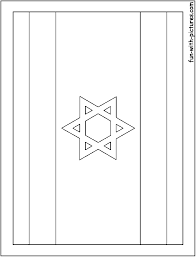 The israelian flag features primary colors of blue, white, and. Israel Flag Coloring Page