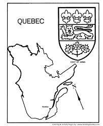Printable fleur de lys quebec coloring page. Canada Day Coloring Page Quebec Map Coat Of Arms Coloring Pages Coat Of Arms Quebec