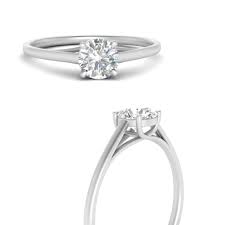 Bluenile.com has been visited by 10k+ users in the past month 0 75 Carat Round Cut Diamond Solitaire Engagement Ring In 18k White Gold Fascinating Diamonds