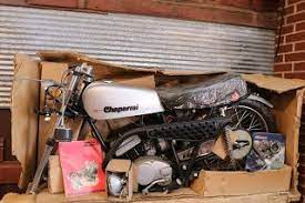 1973 Chaparral St100 Still In The Crate On Display At The St Francis Motorcycle Museum Kansas Vintage Motocross Motorcycle Museum Motorcycle