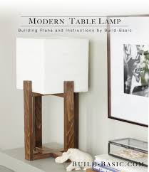 Why not kick bulge our diy diy wood lamp pendant lamps with some beautiful. Build A Modern Table Lamp Build Basic