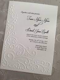 Pin By Stacie Miller On The Craft Table Embossed Wedding Invitations How To Write Wedding Invitations Invitations