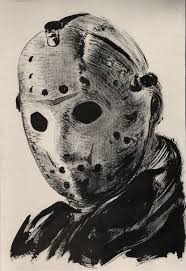 Andre Massena Ink On Paper 2017 31 7x20 5 Cm Jason Scary Drawings Creepy Drawings Jason Drawing