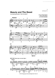 Super Partituras Beauty And The Beast A Bela E A Fera Alan Menken Sem Cifra