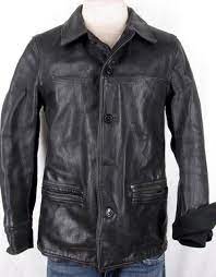 Work Coat Leather Jacket Men Men S Leather Jacket Work Coat
