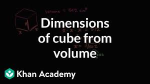 The volume equivelent to a cube of one centimeter by one centimeter by one centimeter. Dimensions Of A Cube From Its Volume Video Khan Academy