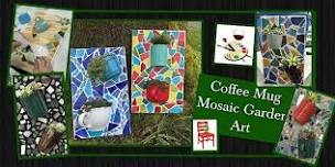 Coffee Mug Mosaic Garden Art