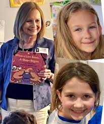 Thanks, Oakley Park Elementary! Fun author visit with hundreds of  enthusiastic readers and writers! Sessions were in the beautiful media  center. Then stacks of books to sign! #authorvisit Pic 2- These two