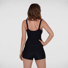 Solid Scoop Back Boyleg Tankini
