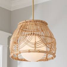 Serene Deco Pendant In 2020 Wicker Pendant Light Rattan Pendant Light Pendant Light Design