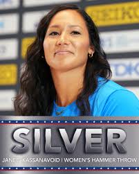 Janee' Kassanavoid threw down the hammer for world silver! 🥈  #WorldAthleticsChamps