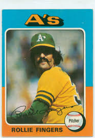 In 1975, topps released a smaller version of it's base set in the midwest an west coast. Rollie Fingers 1975 Topps Baseball Card 30 Year Old Cardboard