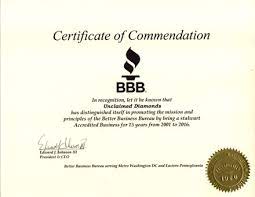 Accredited businesses must also pay a fee and renew annually. Celebrating Our 15 Years Of Bbb Accreditation Unclaimed Diamonds