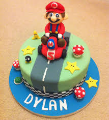 This boy's super mario birthday party may just send you racing to plan your own party! Mario Kart Birthday Cake Cakecentral Com