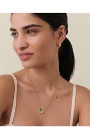 Edge of Ember Trinity Green Gemstone Necklace