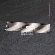 Lifeshine® finish assures the ultimate in durability and is guaranteed not to tarnish, corrode or flake off. Qst 50 Luxury Brushed Nickel Linear Brass Shower Drain Best Anti Clogging Rectangular Floor Drain Assembly With Hair Catcher Strainer