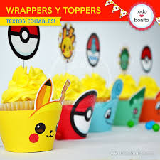 Cupcakes Pokemon Para Imprimir Pokemon Party Decorations Pokemon Party Pokemon Birthday