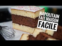 Recette Du Napolitain Fait Maison Hervecuisine Com Recette Napolitain Recette Napolitain Maison Gateaux Et Desserts