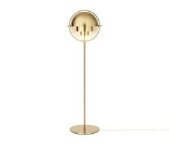 Multi Lite Floor Lamp All Brass By Gubi Free Standing Lights Floor Lamp Lamp Stand Light