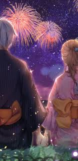 Plus all types of couples are welcomed, yaoi, yuri, and het. Anime Couple Fireworks Kimono 4k Wallpaper 86
