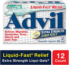 Stomach problems like bleeding, ulcer and stomach upset Advil Extra Strength Liqui Gels 12 Count 400 Mg Ibuprofen Temporary Pain Reliever Fever Reducer Amazon Ca Health Personal Care