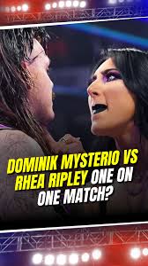 Dominik Mysterio vs Rhea Ripley?!🔥 Dominik says he'd face her one-on-one!  🤼‍♂️🤼‍♀️ Would WWE book it? Would you watch? 👀 , ., ., ., #WWE  #DominikMysterio #RheaRipley #Wrestling #WWENetwork ...